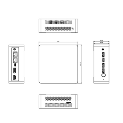 Gaming Desktop Mini Computers With Ultra Quiet Cooling Fan OEM ODM