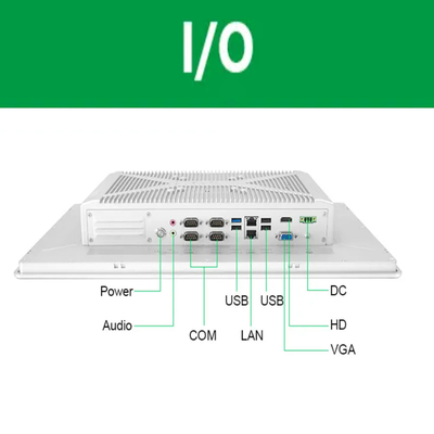 All In One Industrial Panel PC 19 Inch Embedded Fanless IP65 Waterproof